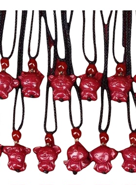 真朱砂守护生肖项链护身符