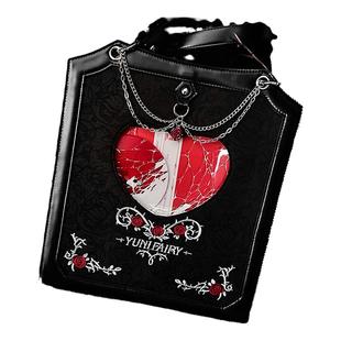 芋泥优优 蔷薇荆棘 原创双面大食量暗黑哥特风娃包痛包