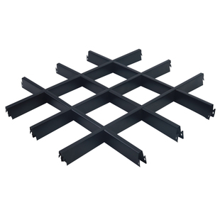 格栅吊顶集成装饰材料铁铝网格格子葡萄架自装木纹塑料简易天花板