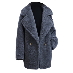 羊剪绒大衣女2025冬新中长款高端小个子海宁羔羊毛毛颗粒皮草外套