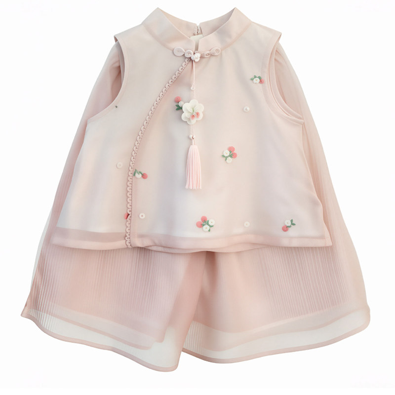 女童中式汉服套装夏季薄款