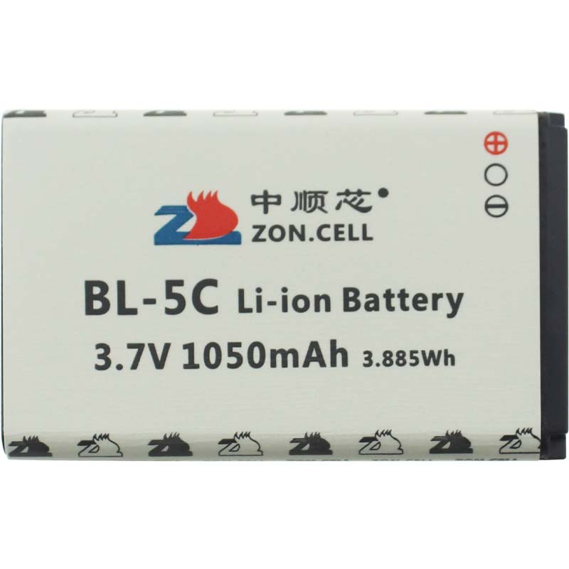 中顺芯智能门锁故事手游戏掌机LED灯音箱老人手机BL-5C锂电池3.7V
