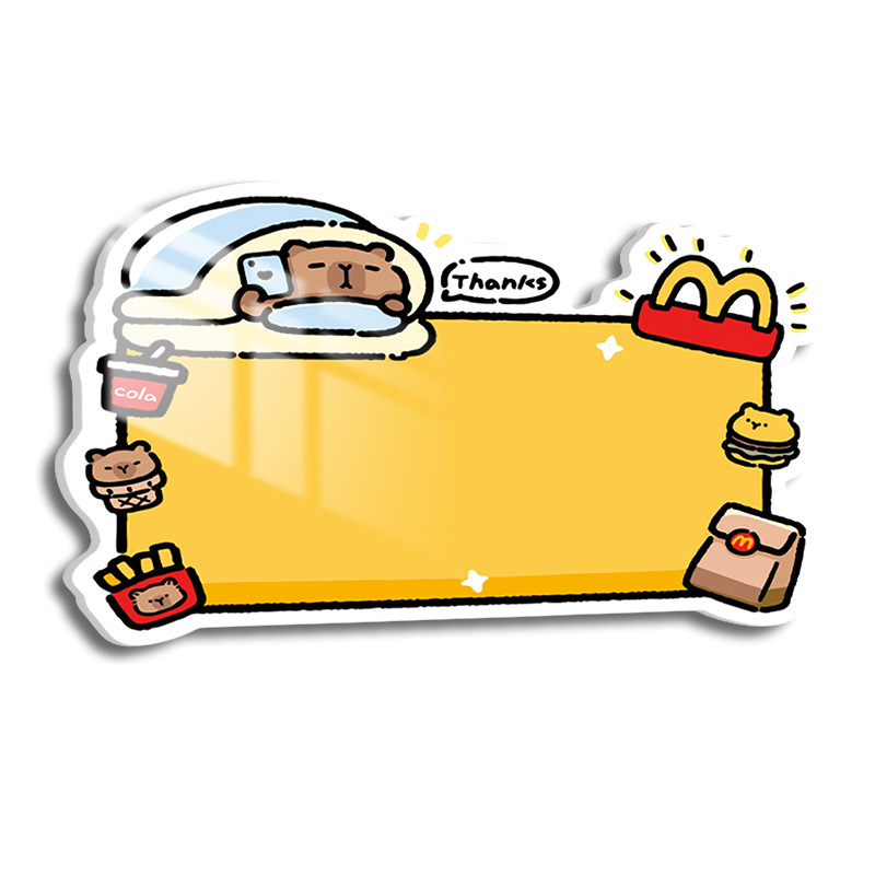 提示牌定制门牌警示牌外卖指示牌亚克力广告牌创意贴纸logo小展示牌卡通可爱文字温馨提醒挂牌上标识牌标语做