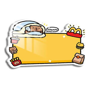 提示牌定制门牌警示牌外卖指示牌亚克力广告牌创意贴纸logo小展示牌卡通可爱文字温馨提醒挂牌上标识牌标语做