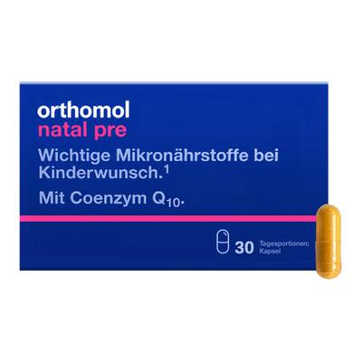 欧洲直邮Orthomol德国奥适宝活性叶酸女性备孕维生素辅酶Q10胶囊