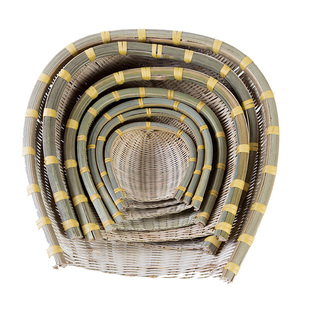 手工簸箕竹筲箕小畚箕农家淘米篮晾晒沥水竹篮竹篓竹筐竹箩筐包邮