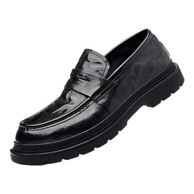 木林森真皮男鞋2025新款一脚蹬