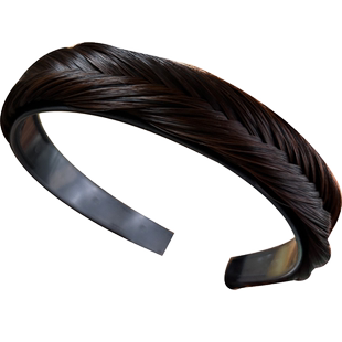 2025新款鱼骨辫子假发发箍女头箍压发卡发捆头饰编发高颅顶碎发窟