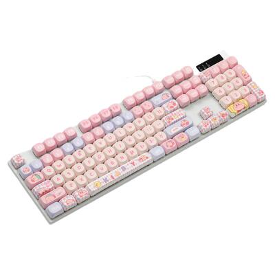 客制化104键有线机械键盘发光