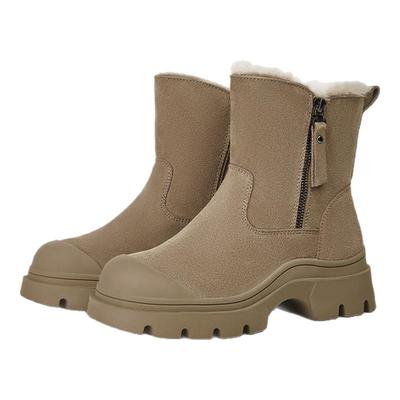 妙丽2024冬加绒加厚雪地靴大棉鞋