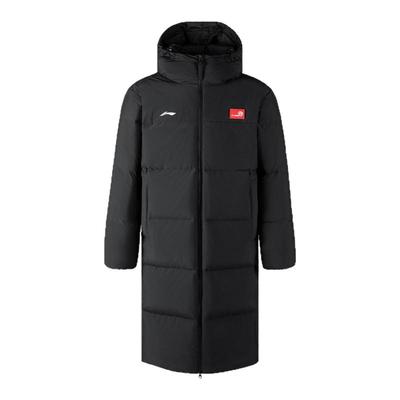 李宁长款羽绒服男保暖体育生外套