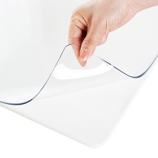 软玻璃PVC桌布防水防油防烫中式茶几餐桌垫透明红实木桌面保护膜