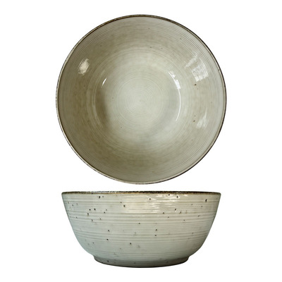 复古环纹陶瓷大碗家用汤碗