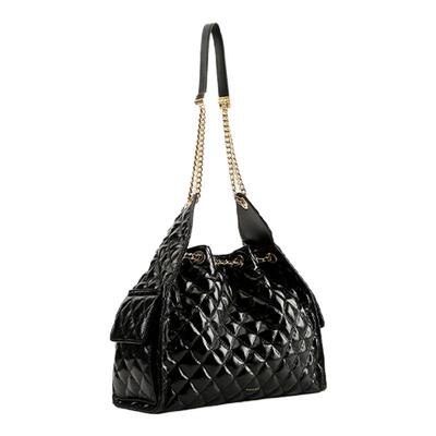 红谷真皮单肩腋下包小香风女士包