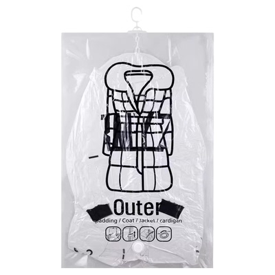 羽绒服专用可挂式防尘压缩袋