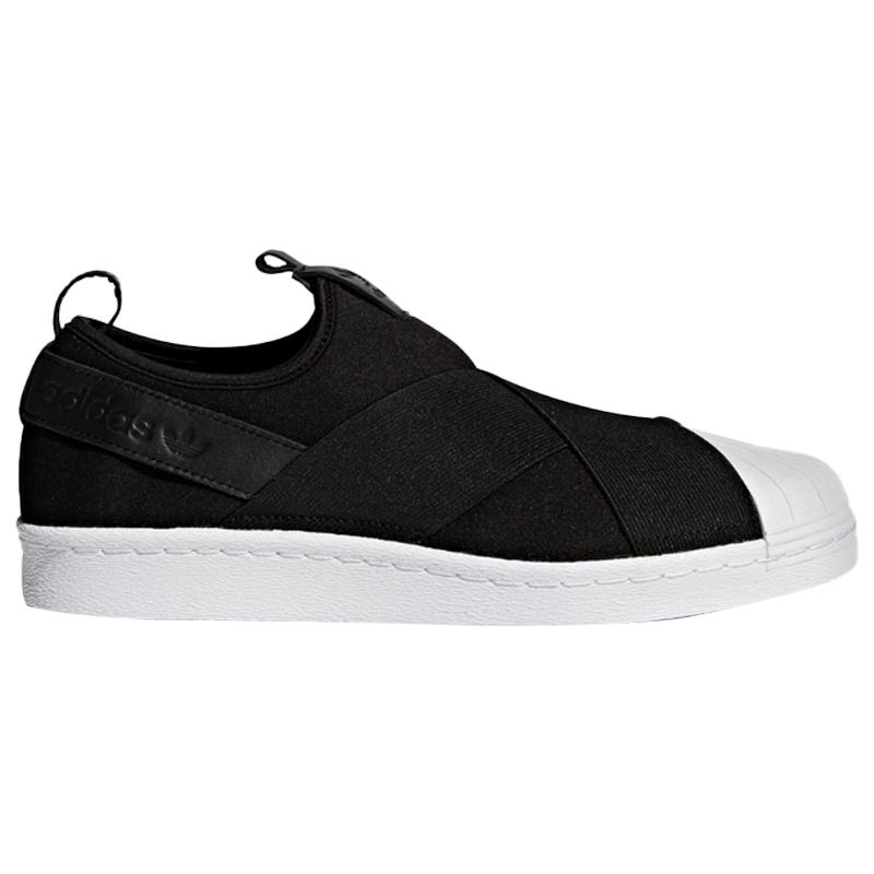 Adidas/阿迪达斯官方正品三叶草贝壳头一脚蹬男女休闲板鞋 BZ0112