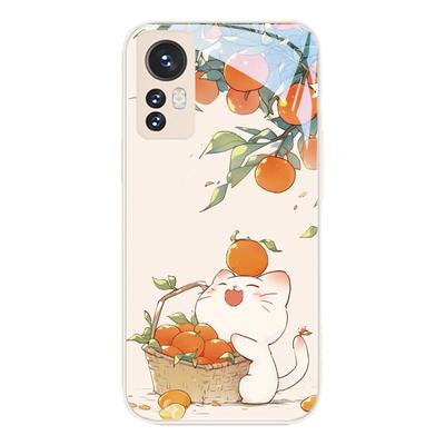 橘子和猫可爱卡通适用小米手机壳