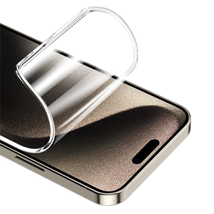 适用苹果15手机膜iPhone15pro水凝钢化膜ipone15promax全屏plus专用软膜iohone15pm十五贴膜保护i全覆盖新款