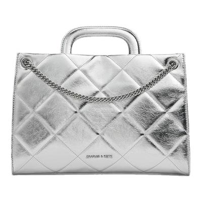 简约菱格链条包斜挎单肩包女