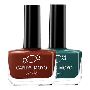 CandyMoyo红色秋冬指甲油套装免烤快干持久无毒不可剥2025新款
