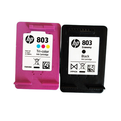 HPDeskjet2132喷墨打印机803原装墨盒黑色彩色打印墨水配加墨工具