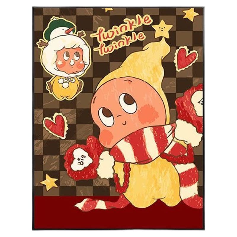 星星人客厅沙发背景墙装饰画摆画
