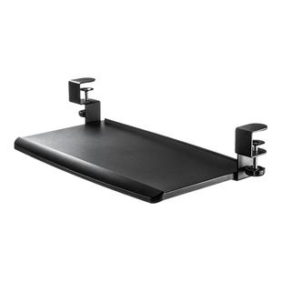 日本SANWA山业键盘托架桌面延长板角度可调节抽屉鼠标滑轨旋转收纳架桌子加宽延伸板免打孔人体工学桌下支架