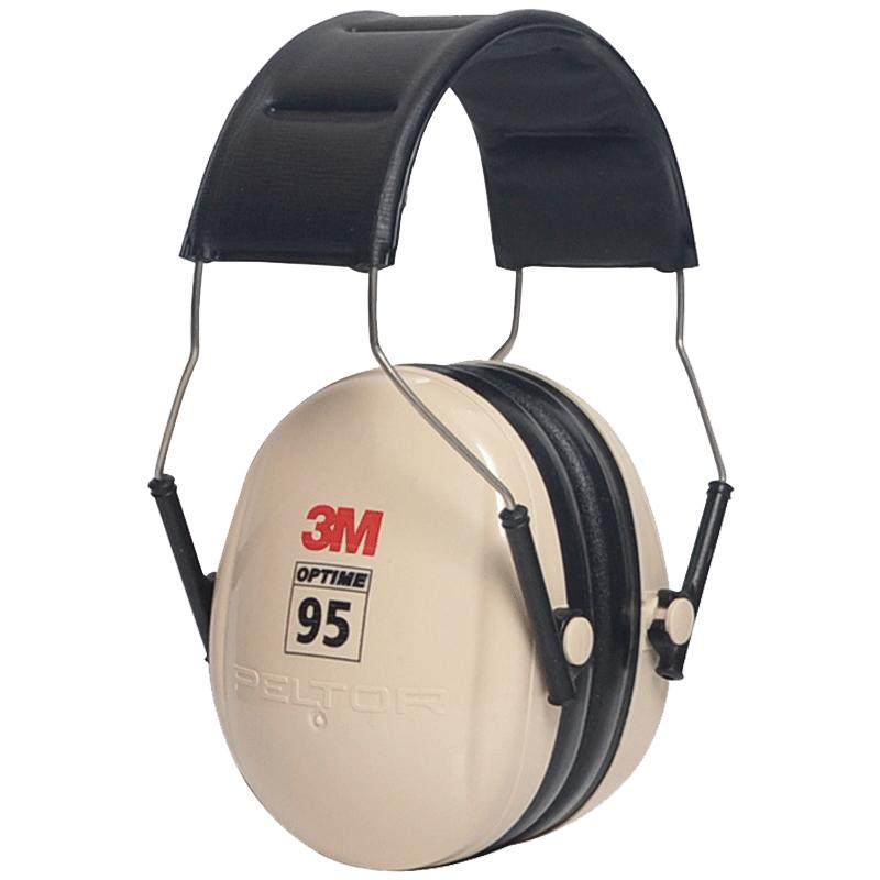 3M H6A隔音耳罩防鞭炮噪音学习睡觉工厂降噪声耳机睡眠射击架子鼓