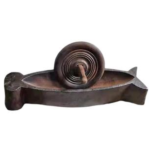 209c 大号精品铁药碾 杏林春中药炮制工具老药铺中医药博物馆展品