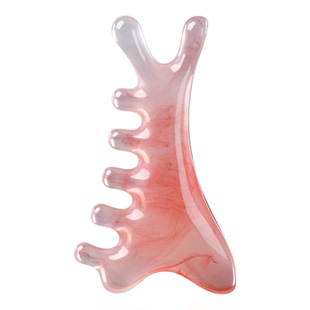 头部经络疏通按摩梳四合一 树脂多功能 脸眼头皮护理神器
