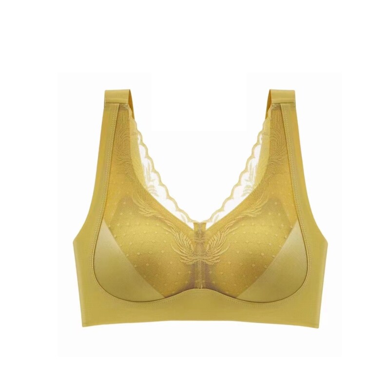 乳胶内衣提拉舒适无钢圈小胸聚拢