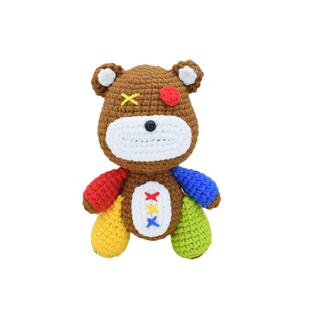回放手工毛线diy提伯斯熊玩偶材料包钩针编织小熊公仔钥匙扣挂件