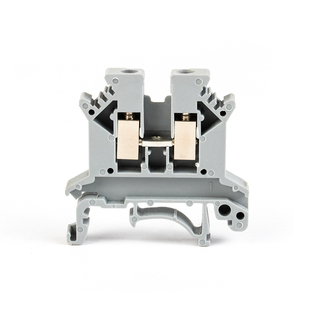 厂家纯铜件导轨式UK2.5b电压接线端子排UK-2.5N 2.5MM平方 不滑丝