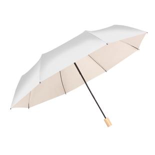 双层雨伞晴雨女遮阳伞钛银防晒黑胶手动两用骨防晒伞双龙骨加固抗