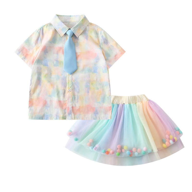 儿童演出服啦队小学生运动表演服