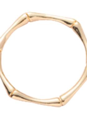 韩国小众ins设计感合金7号竹节指环戒指时尚简约网红个性女手饰新