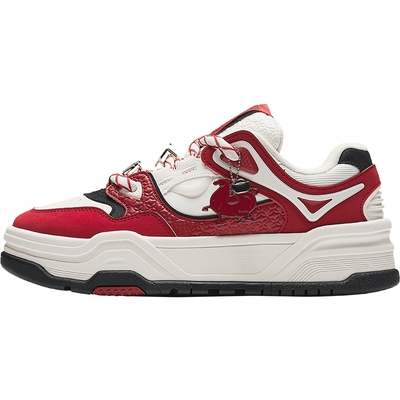 安踏芝士蛋糕女款厚底增高面包鞋