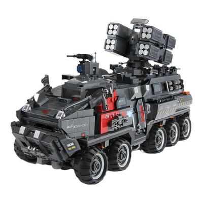 流浪地球益智拼装积木合金运兵车