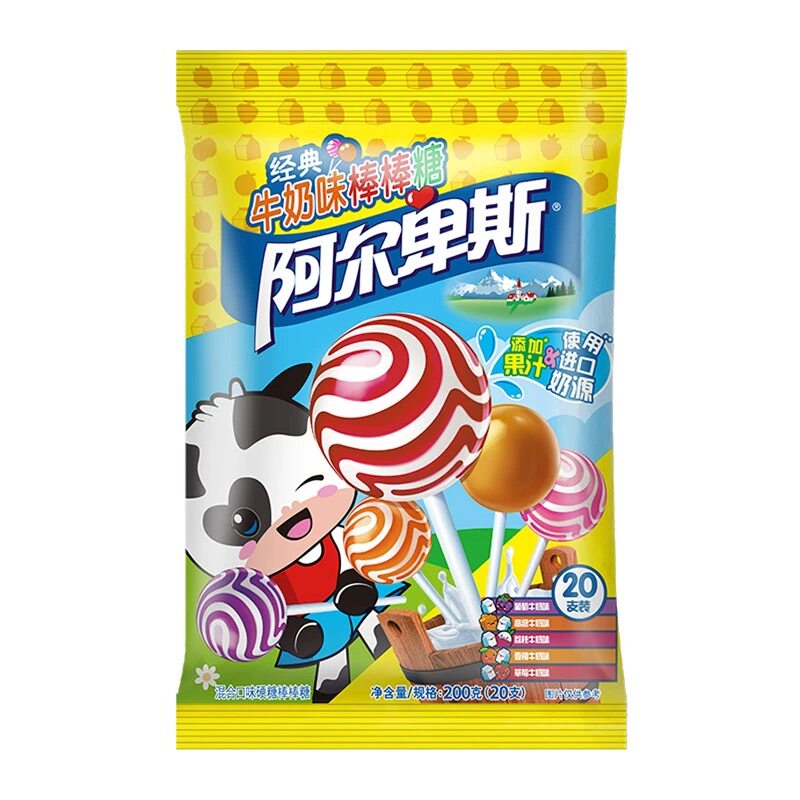 阿尔卑斯棒棒糖混合口味20支