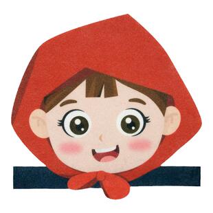 小红帽大灰狼头套故事教学道具头饰帽子儿童表演区游戏派对狼外婆