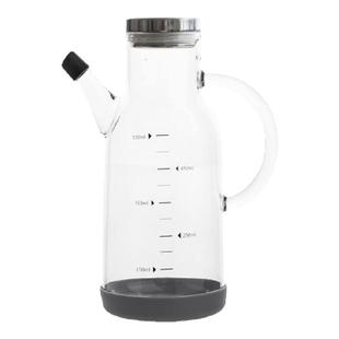 川岛屋高硼硅玻璃油壶家用厨房防漏油罐壶带刻度香油酱油醋调料瓶