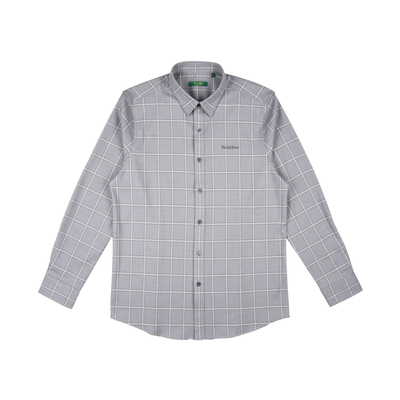 雷迪波尔格纹图案长袖衬衫