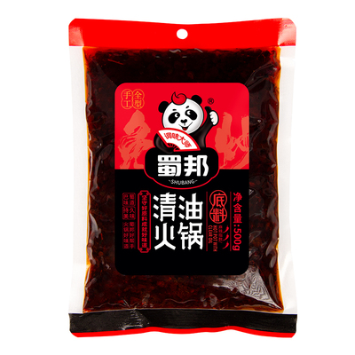 蜀邦麻辣清油火锅底料500g四川
