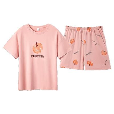 睡衣女夏季纯棉短裤短袖薄款卡通可爱学生俞兆林家居服套装可外穿