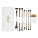 MSQ/魅丝蔻8支双头化妆刷套装盒便携款粉底刷修容刷眼影刷鼻影刷