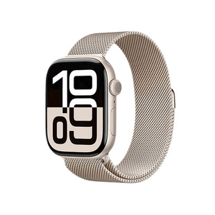 【W&P】适用苹果手表表带S11米兰尼斯女款iwatch9手表带applewatchS10表链金属磁吸回环ultra3腕带男2026新款