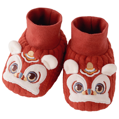 新生儿冬季保暖夹丝脚套