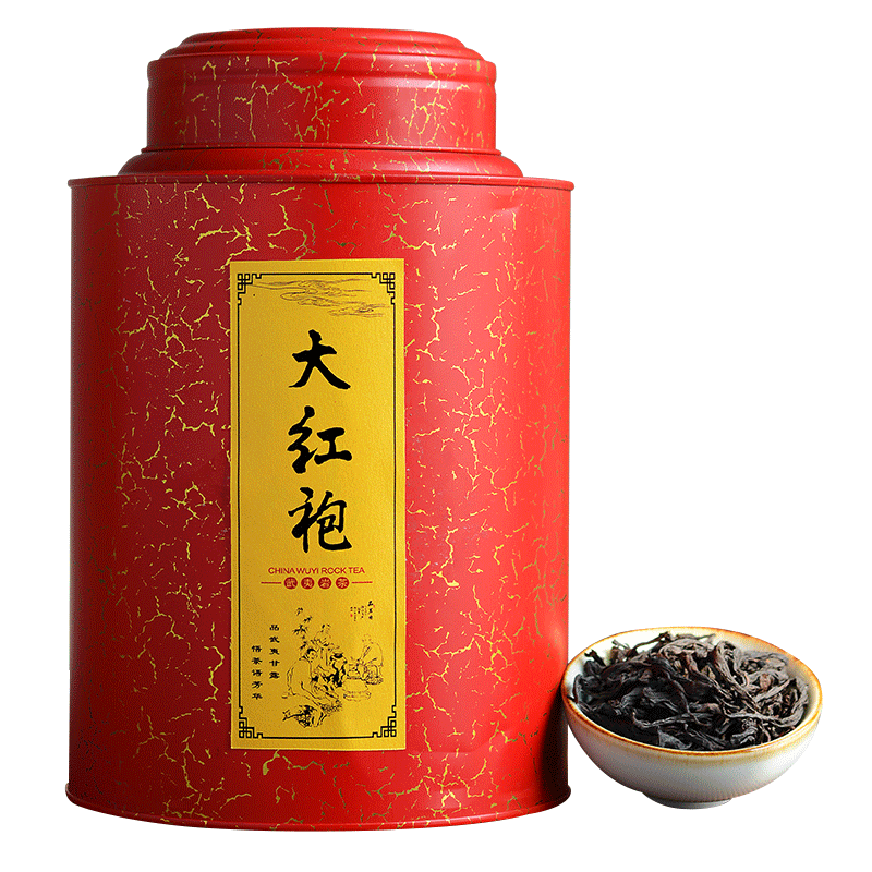 大红袍茶叶浓香型福建武夷山正宗岩茶500g罐装新茶散装乌龙茶一斤