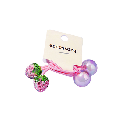 韩国儿童高弹力水果发圈发饰头饰