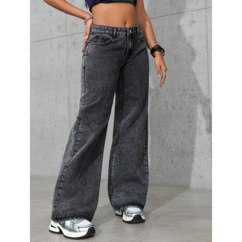 V 98637 High Waist Plus Size Jeans 高腰大码牛仔裤跨境速